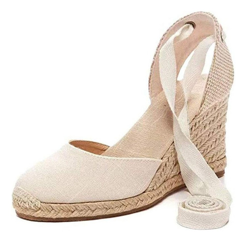 Sandalias Mujer Cuña Alpargatas Moda Sandals Tacon Zapatos 1