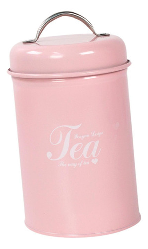 Cf Jarra De Almacenamiento De Comida De Café Con Té Rosado