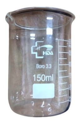 Imagen 2 de 4 de Vaso Precipitado 150ml Borosilicato 3.3 Clase A