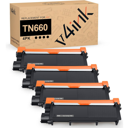 V4ink 4pk Compatible Tn-660 Reemplazo Para El Hermano Tn317