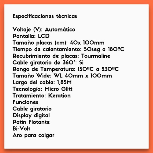 Imagen 5 de 6 de Gama X-wide Digital Keration Plancha De Cabello Digital
