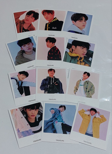 Set Mini Fotos Polaroids De Treasure × 12 Kpop Fotos Sesion