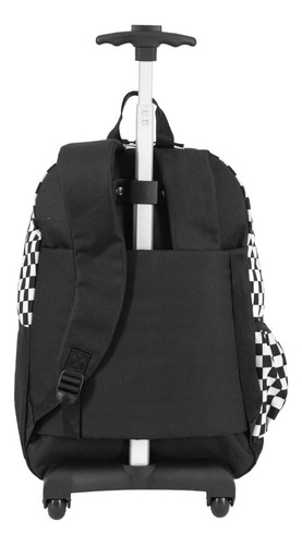 Mochila Carrinho Externo Sestini Rolling Grande - Xadrez Cor Colorido