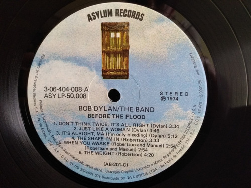 Lp Vinil Duplo Before The Flood- Bob Dylan / The Band (1974)