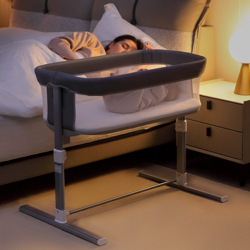 Bassinet Ronbei Bedside For Baby Breathable Mesh W/ 8 Height