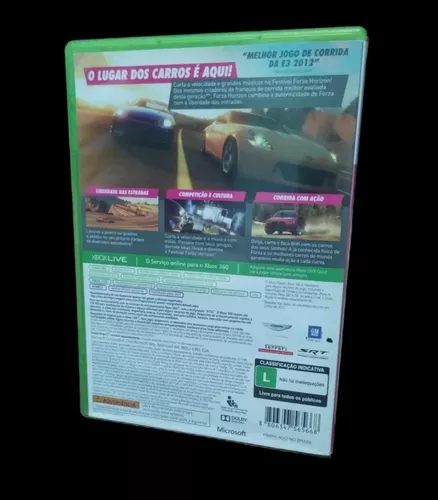 Jogo forza horizon xbox 360 midia fisica usado