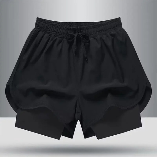 Pantalones Cortos De Entrenamiento Y Baloncesto 2 En 1 Para