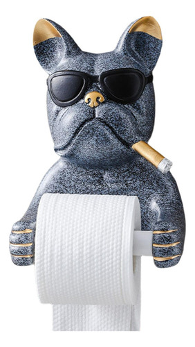 . Soporte De Papel Higiénico Nórdico, Estatua De Perro Gris