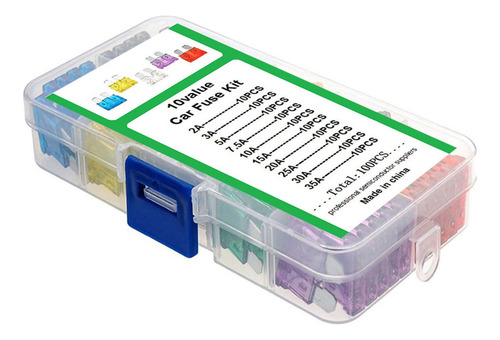 Para 100 Piezas-juego De Fusible De Cuchilla Estándar De