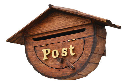 Buzón De Correo Montado En La Pared, Buzón De Madera Para