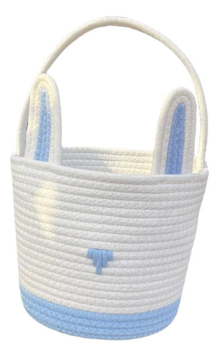 Canasta De Pascua Bolsa De Huevos De Pascua Cuerda Tejida