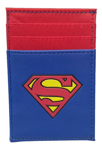 Billetera Porta Tarjetas Documentos Tarjetero Superman