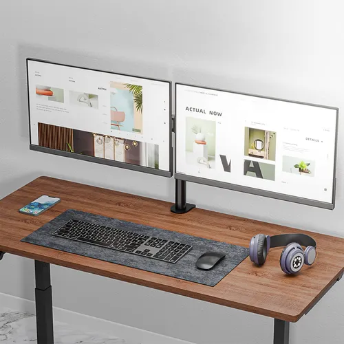 Soporte De Escritorio Para Dos Monitores Wali M002 Para 2 Mo