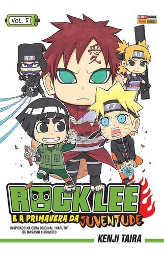 Rock Lee 5! A Primavera Da Juventude! Mangá Panini! Lacrado