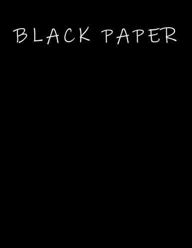 Libro: Black Paper Notebook: Black Page Journal, Perfect For