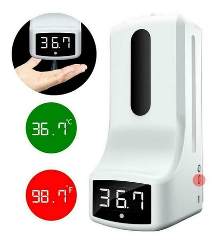 Dispensador De Jabón Touchless Automático Termometro