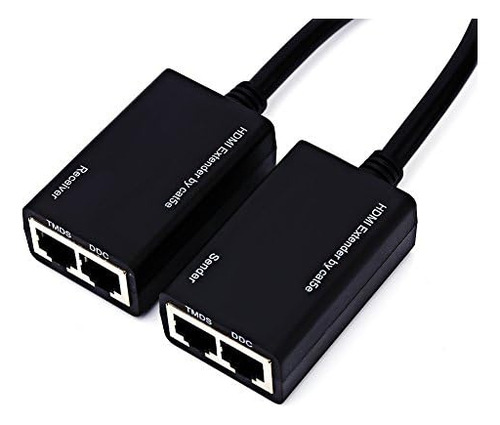 Convertidor Pusokei Cat6 Cat7 A Hdmi, Repetidor Extensor Lan