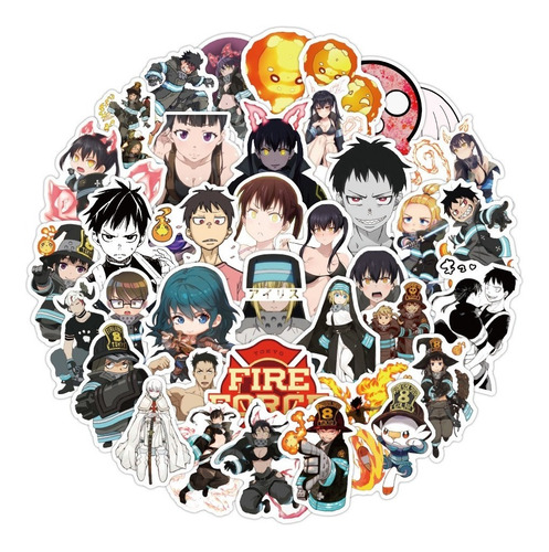 50 Stickers Anime Enen No Shouboutai