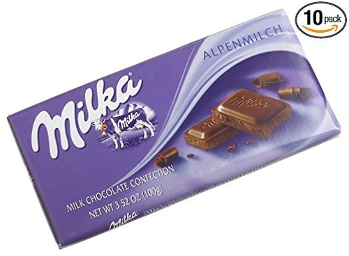 El Chocolate Milka Alpine Leche, Bares De 3.5 Onzas (paquete