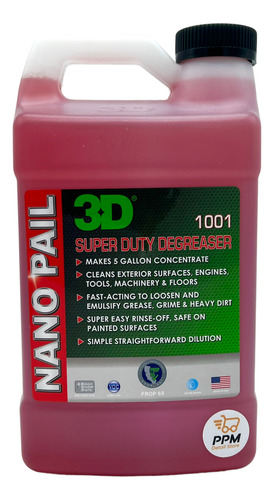 Imagen 1 de 2 de 3d Desengrasante Hiper Concentrado Nano Pail 64oz Super Duty