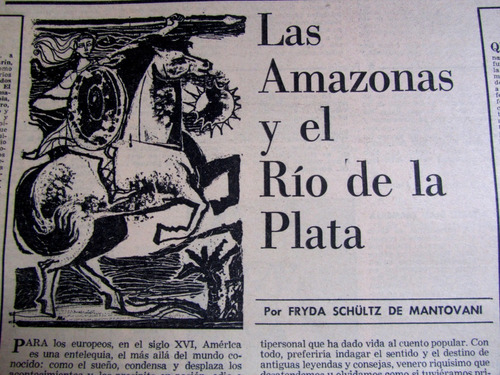 Fryda Schultz De Mantovani 1967 Amazonas Del Rio De La Plata