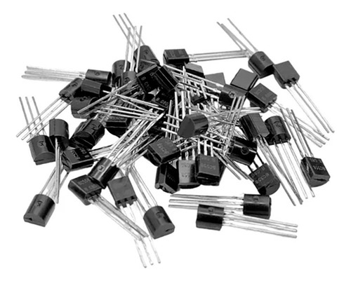 100pzas Bc549b Transistor Bjt 30v 100ma To-92 Npn Bajo Ruido