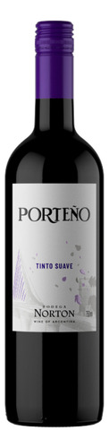 Vinho tinto suave argentino Porteño Norton 750ml