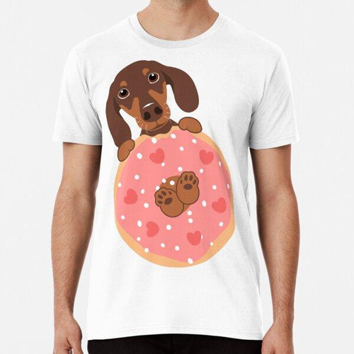 Remera Love Chocolate Dachshund Salchicha Perro Y Donut Algo