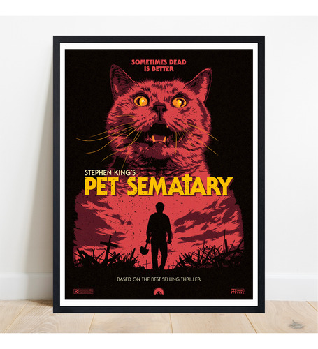 Cuadro Deco Pet Sematary Cementerio De Animales Stephen King Negro