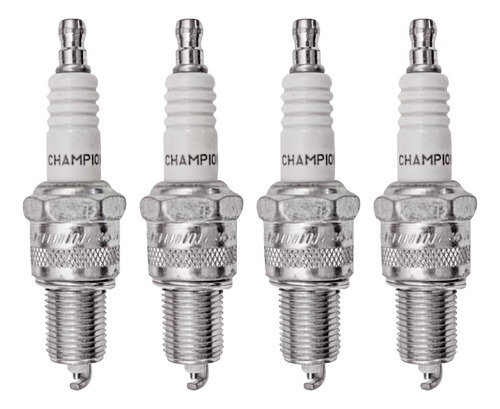 Set 4 Bujía Níquel Chrysler Shadow L4 2.2 1987-1990 Champion