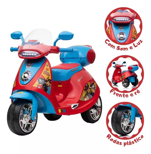 Motinha Elétrica Infantil Amarela Mini Moto Crianças Com Som Luz