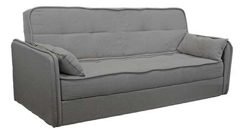 Sofá Cama Modelo New Berlin Color Gris 3 Lugares