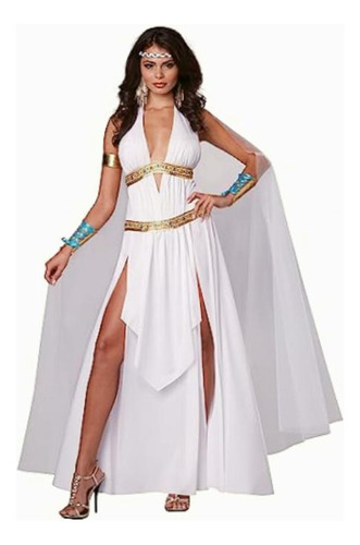 California Costumes Women's Glorious Goddess Sexy Long Gown Color White