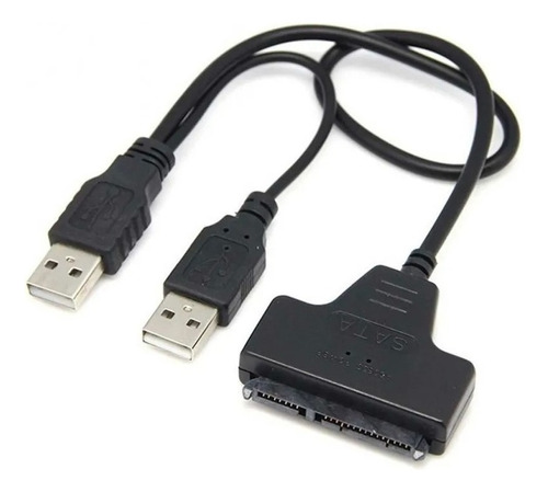 Adaptador Usb 3.0 A Sata 2.5 Discos Rigidos Y Grabadoras Color Negro