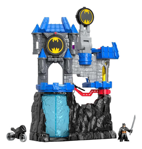 Fisher-price Batcueva De Batman Con Figura Y Batimoto