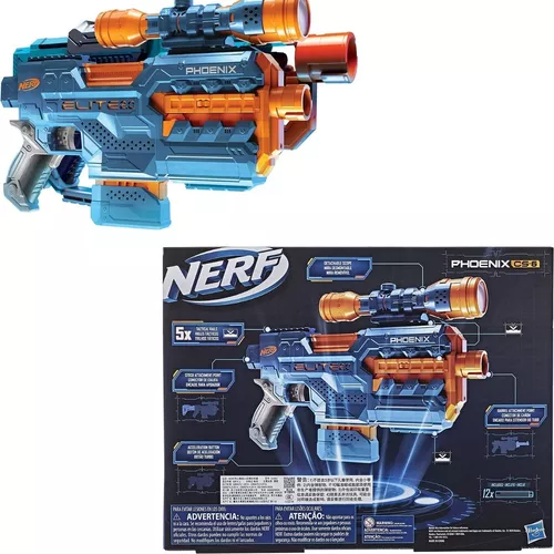 Lança Dardos Nerf Elite 2.0 Phoenix CS-6, Lançador Motorizado e Clip para 6  Dardos - E9962 - Hasbro : : Brinquedos e Jogos