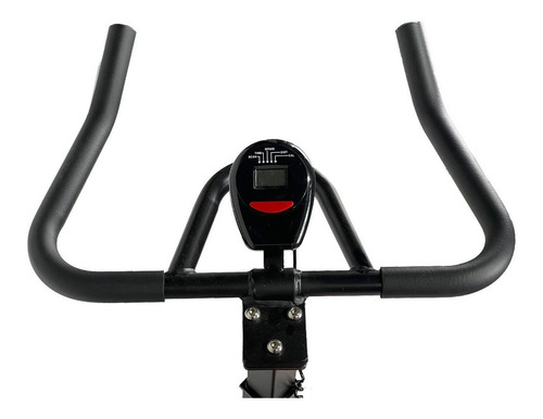Imagen 3 de 5 de Bicicleta fija Athletic 400BS para spinning color negro y naranja