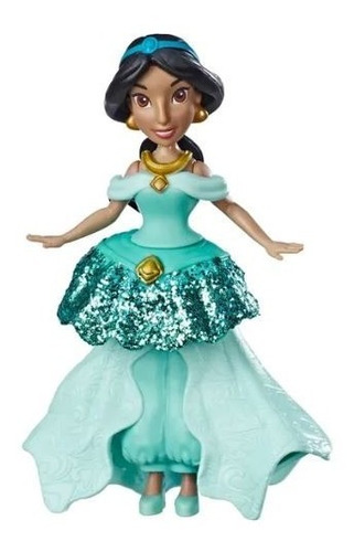 Mini Figura Traje Real De Jasmine 8 Cm Disney Princesas Pp