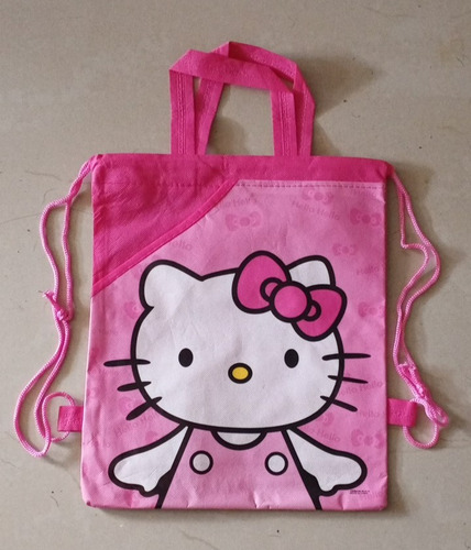 Tula Cotillón Fiesta Bolso Cumpleos Hello Kitty X 5 Unidades