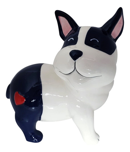 Imagem 1 de 2 de Cofrinho Cofre Cachorrinho Coracão 16cm