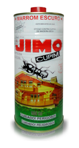 Lata Jimo Mata Cupim Inseticida Liquido Marrom Escuro 900ml