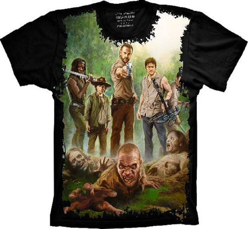 Camiseta Frete Grátis Plus Size Série The Walking Dead