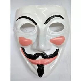 Pack X 6 Mascaras De Anonymous V De Venganza Plastico Blando
