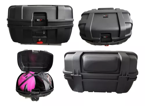 Caja Para Moto Baul 2 Cascos Maletero Top Case C Respaldo