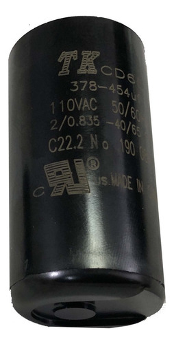 Capacitor Eletrolítico Partida De Motores 378-454-110v Tk