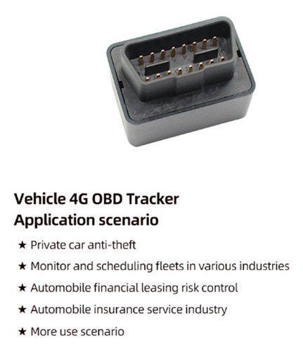 Zj Real 4g Lte Gps Tracker Para Carro, Obd Locator, Alar