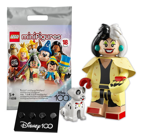 Cruela De Vil Lego® Minifiguras Disney 100 (71038)  ¡ Nuevo!