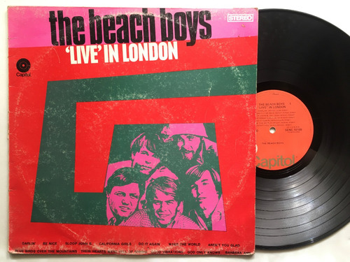 The Beach Boys  Live In London  Lp Australia 1975 Vg+/vg+