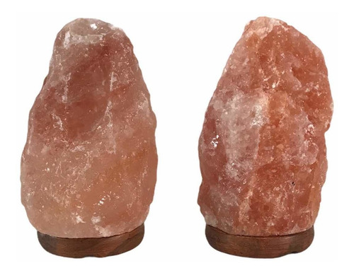 Imagen 1 de 5 de 2 Lámparas De Sal Himalaya 14 -17cm Con Envio Gratis
