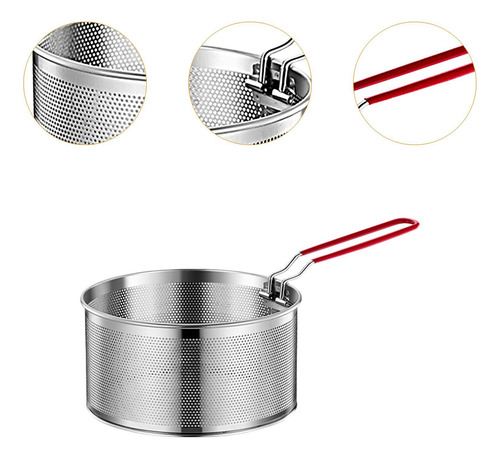 Cesta Para Freír De Acero Inoxidable, Red 20 Centímetros